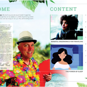 Cardinus Connect US - The Travel Issue Introduction spread with Bill Pace